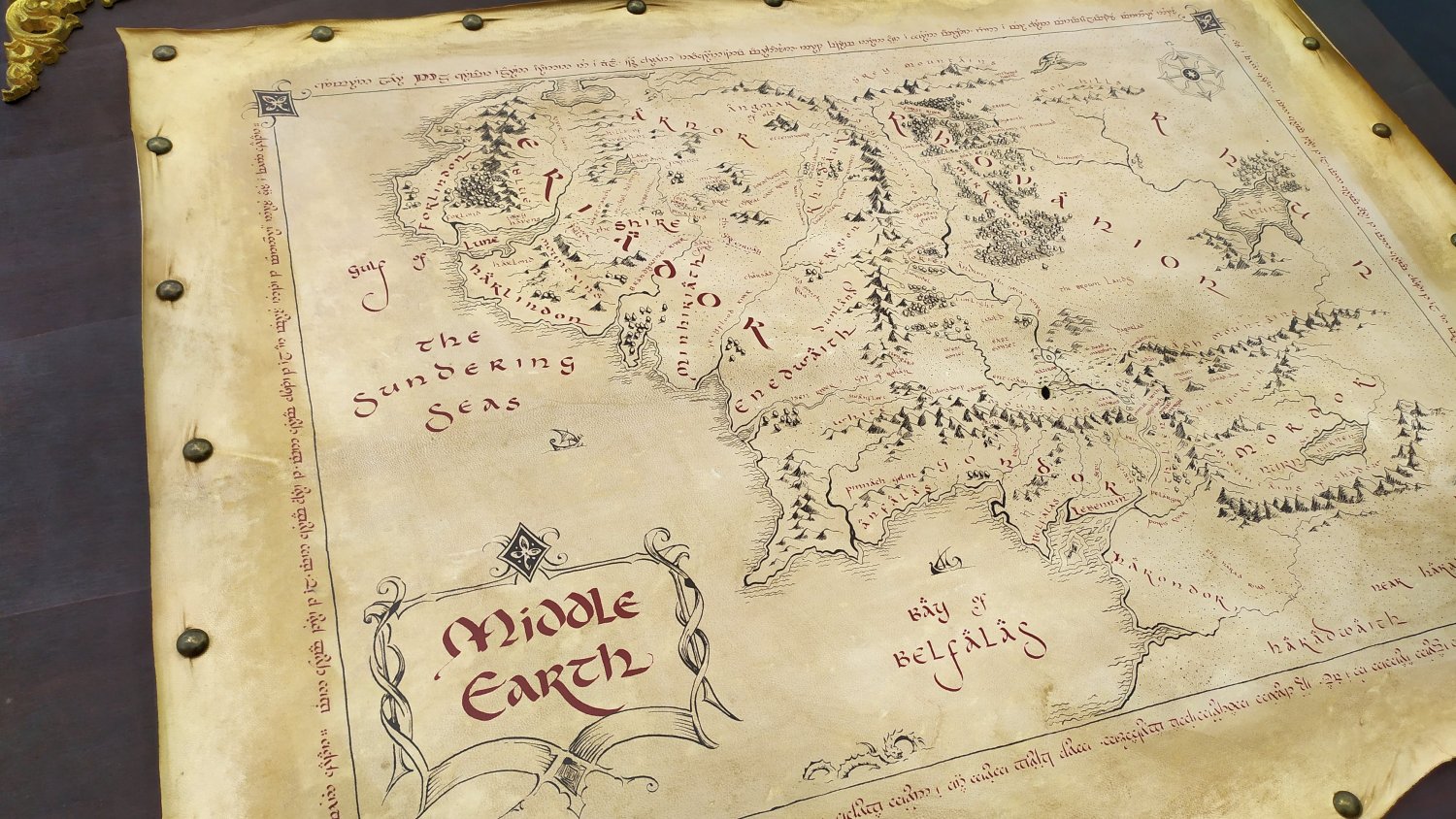 mappa middle earth